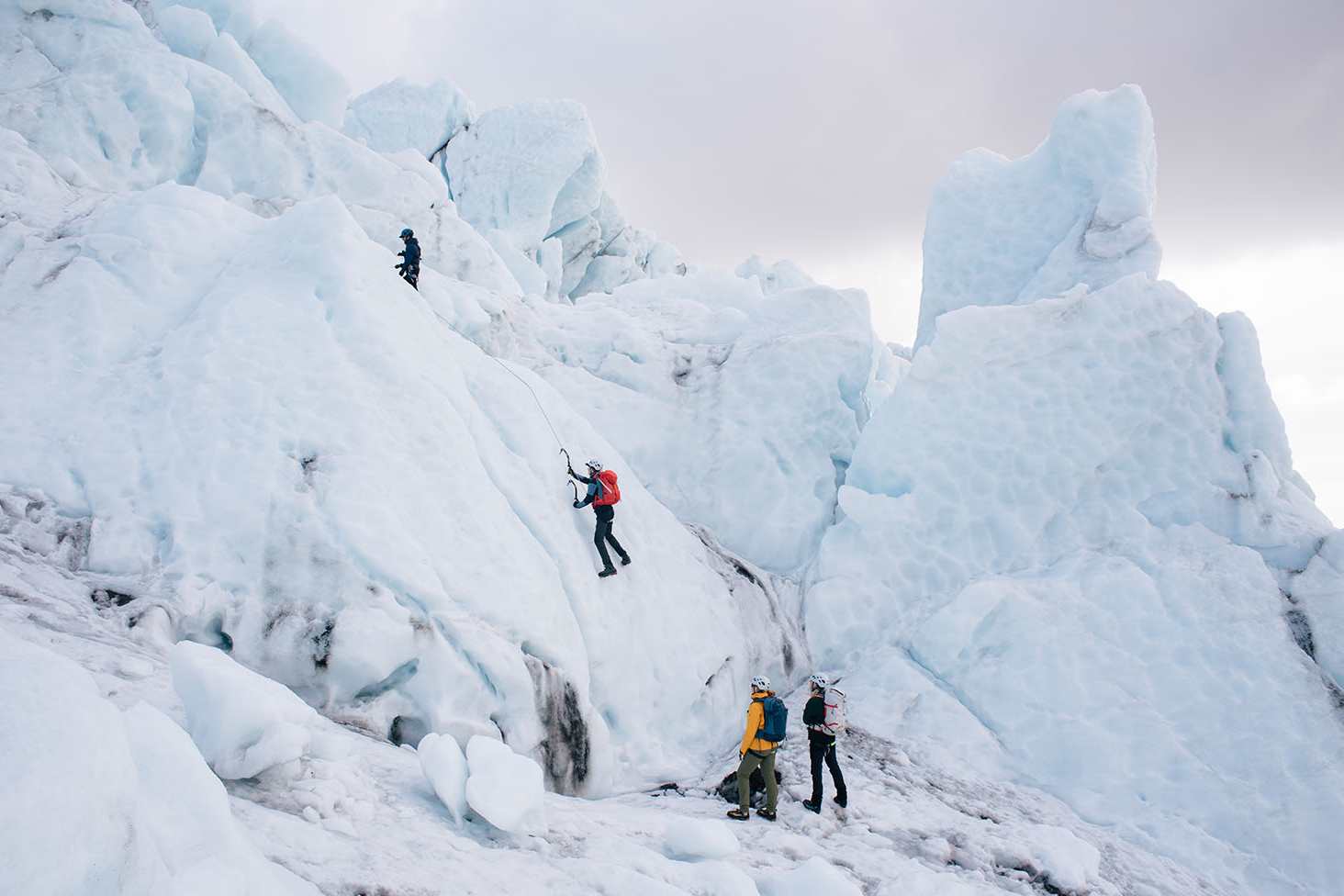 Ice climbing in Skaftafell