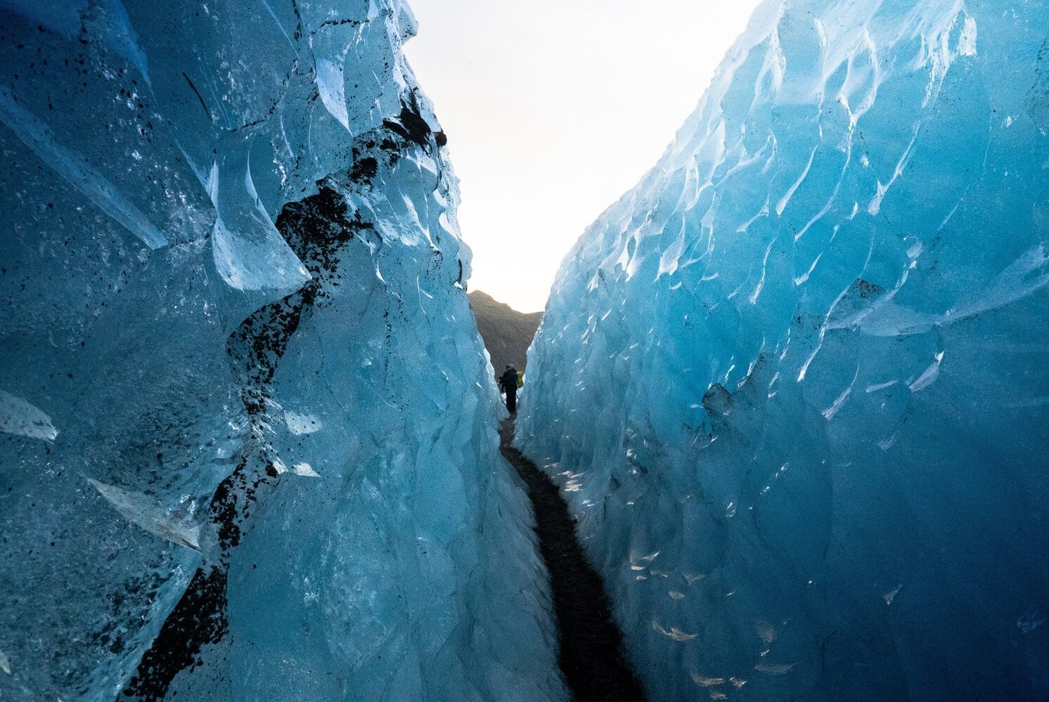 blue ice formations