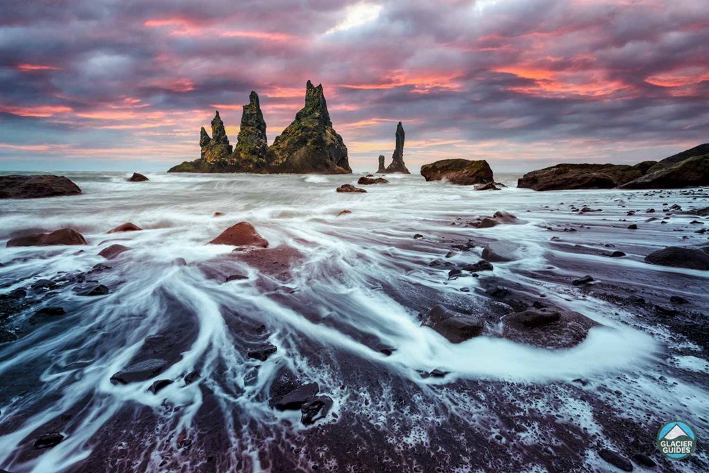 Reynisfjara Black Sand Beach And Mystical Waves